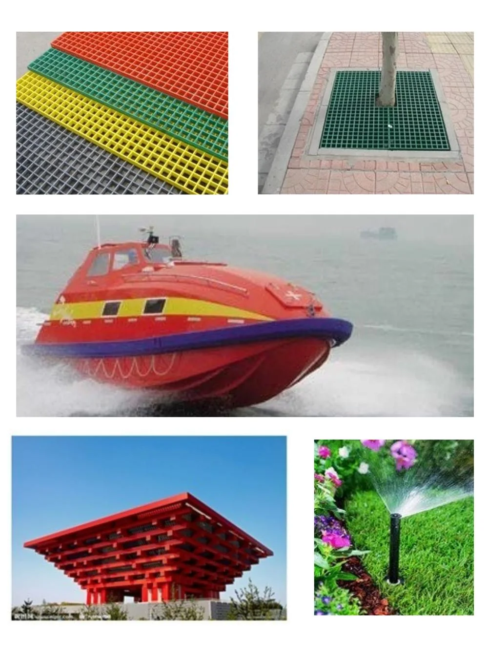 Fiberglass Corrosion-Resistant Fiberglass, Light FRP/GRP I-Profiles Gh I001 Guohao041 FRP Products