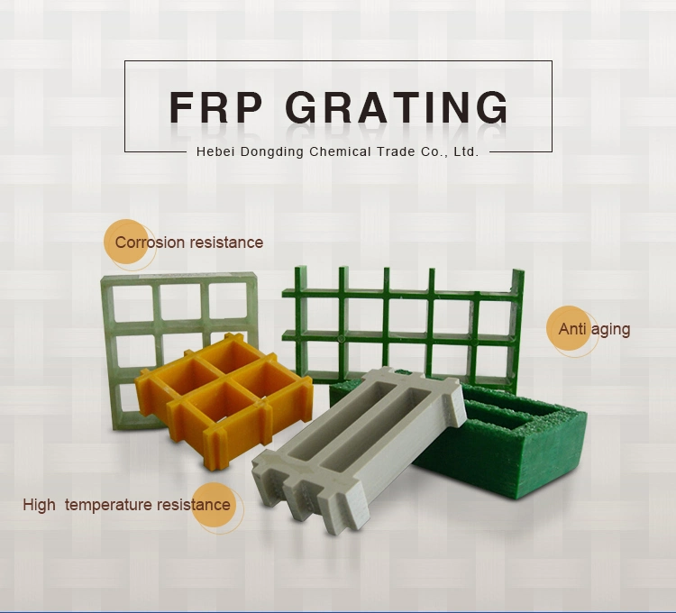 FRP Composites Grating Fiberglass Mesh Grating Walkway Platform Application